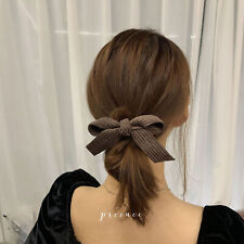 Bow Hair Clips Girls Corduroy Elegant Hair Clip Hair Accessories(Coffee ) IDM
