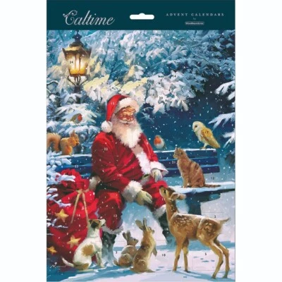 Traditional Advent Calendar Santa Exclusive Design - 325mm x 245mm - 24 Doors - Image 1 of 2