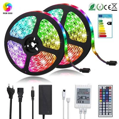 Wasserdicht RGB LED Streifen Lichterkette 5050 Stripe Lichtband Leiste 60LEDs/m - Bild 1 von 4