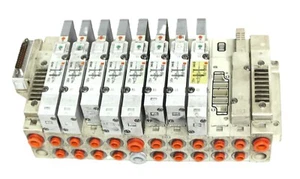 SMC #HHHB-104540 Ventilkrümmer mit 8 Magnetventilen - Bild 1 von 6