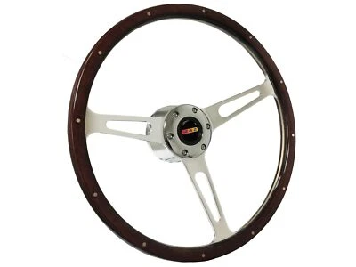 1969-89 Oldsmobile Cutlass, 6-Bolt Riveted Espresso Wood Steering Wheel Kit, 442 - Image 1 of 4