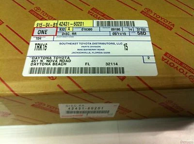 ROTOR TRASERO OEM TOYOTA SE ADAPTA A SELECT 4RUNNER, FJ CRUISER Y SEQUOIA Foto 1 de 2