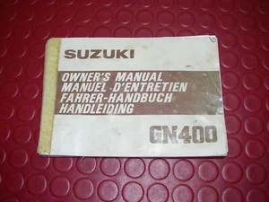 Gebrauchanleitung Proprietari Manuale di Guida Handleidíng Suzuki GN400 Gn 400 - Foto 1 di 4