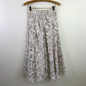 Apuweiser-Riche Full Flower Floral Lace Skirt Embroidered Midi Long 1 S Japan - Bild 1 von 12