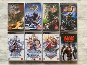 SONY PSP Monster Hunter 1 2 2G 3 & Blazblue & Tekken 6 set from Japan - Picture 1 of 18