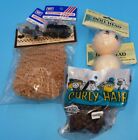 Mixed Lot Of Doll Making Supplies Heads Wigs Joints New