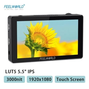FEELWORLD LUT5 5.5" DSLR Camera Field Monitor 3D LUT Bright 3000nit Touch Screen - Picture 1 of 10