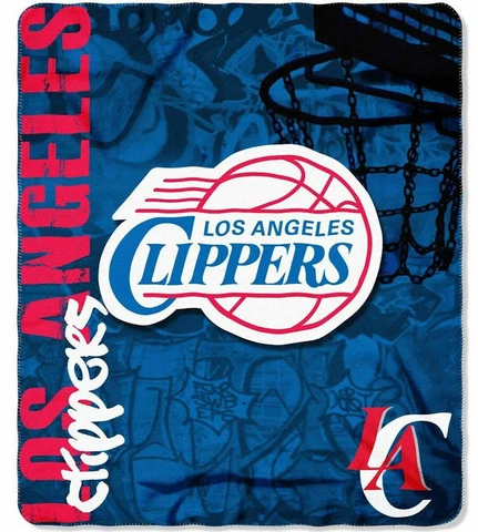 Basketball NBA Los Angeles Clippers Fleece Blanket Fleece Throw Blanket 50" X60" Cover