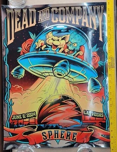 Dead & Company Forever June 6, 2024 6/6 Mars Attacks Poster (18x24) Sphere Vegas - Picture 1 of 8