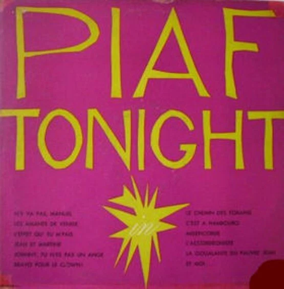 Edith Piaf- Piaf Tonight 1955 ANG-65024 Vinyl 12'' - Imagem 1 de 1