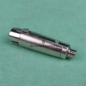 New 1PCS XLR Female to RCA Female Jack Adaptor Connector - Picture 1 of 3