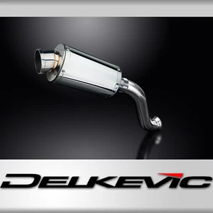 KTM 690 Duke 2013-2018 Delkevic Slip On 9" Ovalado Acero Inoxidable Silenciador Kit - Imagen 1 de 5