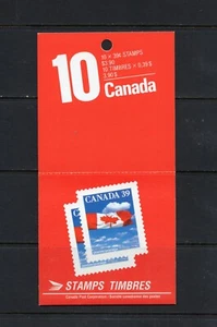 S4413 Canada 1990 flag over clouds 10X39c. UNEXPLODED BOOKLET MNH - Picture 1 of 1