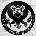 Vinyl Clock Coat of arms of america Unique Art Vinyl Record Wall Clock 1488