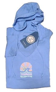 Life Is Good LS Shirt Crusher Lite Hooded Tee HERE COMES THE SUN 51in Womens XXL - Picture 1 of 8