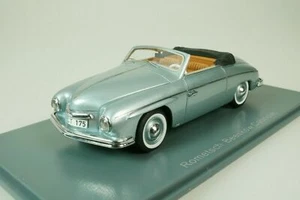 Rometsch Beeskow Cabriolet Light Blue Metal Neo 46175 1:43 1952 VW Resin - Picture 1 of 5