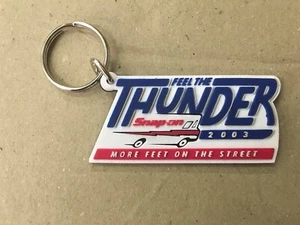  NEW 2003! Snap On Tools Thunder Racing Key Chain Tag Keychain Fob Rubber - Picture 1 of 1