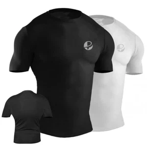 Pro Rash Guard Short Sleeves MMA Boxing Muay Thai - Picture 1 of 19