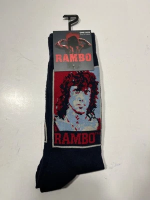 Rambo Novelty Crew 袜子 1 双成人鞋 7-12 码 — 第 1/2 张图片