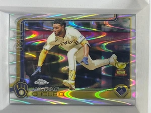 Topps 2025 cromo refractor de ondas de rayos Jackson Chourio - Imagen 1 de 1