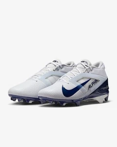 Nuevos botines para hombre 9,5 Nike Alpha Menace 4 Pro blancos azul marino FD7037-104 - Imagen 1 de 9