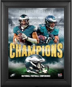 Philadelphia Eagles Framed 13" x 16" 2024 NFC Champions Collage - Picture 1 of 1