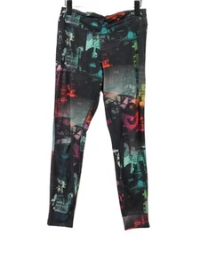 Reebok Women's Sports Bottoms M Black Polyester with Elastane Leggings - Picture 1 of 5