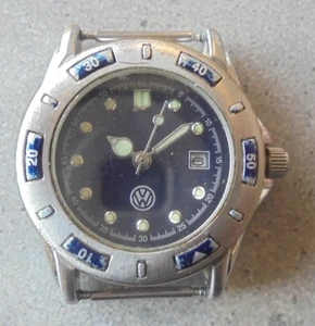 VW Uhr Schmuck wasserdicht silberfarbend/blau Armbanduhr ohne Band Nr. 15 - Bild 1 von 5