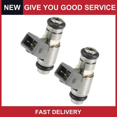 Paquete de 2 inyectores de combustible para Harley Davidson Softail 04-05 Dyna FLH FLT 01-10 Foto 1 de 4