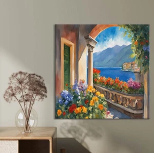 Italy Bellagio,Lake Como Limited Edition High Quality Home Decor Australian Made - Foto 1 di 3