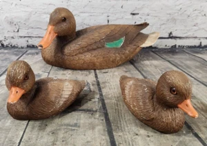 Universal Statuary Corp. 1986 576 Mallard Pair Duck Statues - Set Of 3 - Picture 1 of 18