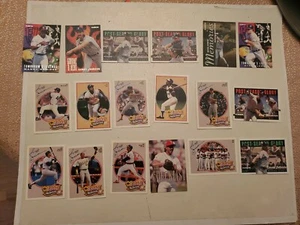 Baseball Insert Lot 18 Karten mit meist Stars Reggie Jackson Hank Aaron NM-MT  - Bild 1 von 4