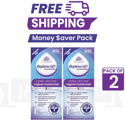 Replens Md Vaginal Gel 12 Applications 4 Week Supply-PACK OF 2 - Image 1 of 4