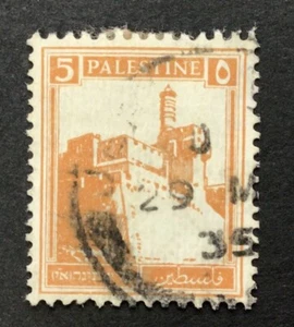 PALESTINE STAMP SG93, 5PIA. ORANGE, 1927, GOOD USED - Picture 1 of 3