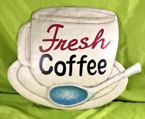"Decoración artística de pared de metal ""Fresh Coffee"" - Imagen 1 de 7