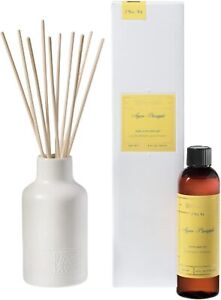 Aromatique Agave Pineapple Reed Diffuser Set Contains White Ceramic Bottle,...