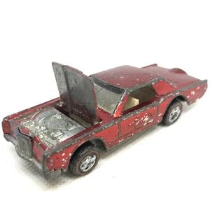 Hot Wheels Redline Custom Continental Mark III Red 1968 White Int. Made In USA - Picture 1 of 10