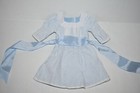 American Girl Doll NELLIE'S MEET DRESS Blue & White Dotted Swiss Big Blue Bow