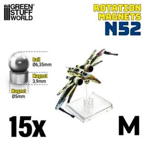 GSW 15x Rotation Magnet (N52) Size M (magnets: 5mm, steel balls: 6.35mm) - Picture 1 of 1