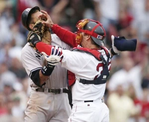 Alex Rodriguez & Jason Varitek Fight 8x10 Photo MLB Baseball Print - Picture 1 of 1