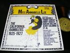 Early Jazz LP Rarity THE CALIFORNIA RAMBLERS Miss Annabelle Lee DORSEYS Biograph