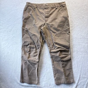 Pantaloni LL Bean Katahdin Iron Works Nor'easter Utility tela uomo 42 x32 falegname - Foto 1 di 14