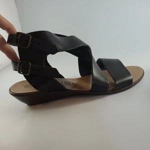 Sandalias de Tacón Seychelles Negras Talla 8.5 Nuevas Sin Caja 1.5" Tacones Gladiato Italia - Imagen 1 de 10