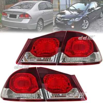 Nuevas luces traseras con reflector 4 piezas para Honda Civic FD FD2 tipo R 2009-11 Foto 1 de 4