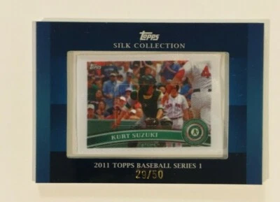 Kurt SUZUKI 2011 Topps Silk Collection Serie 1 29/50 Washington Nationals SP Foto 1 de 2