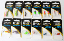Lot leurre X2 Lindy Slick Jigs / Frostee / Ice Worm / Fat Boy / Micro slick jigs