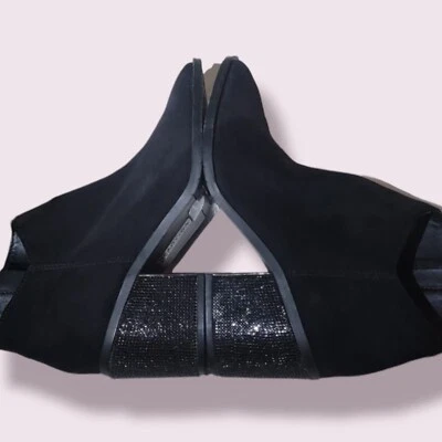 Kenneth Cole 反应装饰方跟短靴 ~ 7.5 码 — 第 1/4 张图片