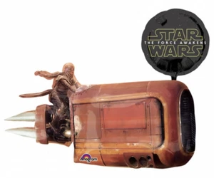 35" Star Wars the Force Awakens (Good Characters) Foil Balloon Star Wars Party - Picture 1 of 1