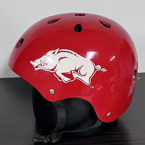 Arkansas Razorbacks Bike Helmet Multi-Sport Bicycle Skate NCAA Unisex Cover
