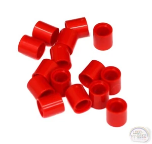 LEGO Technic - 15 x Pin Connector Round - 1L - Red - Spacer - New - 18654 - Picture 1 of 3